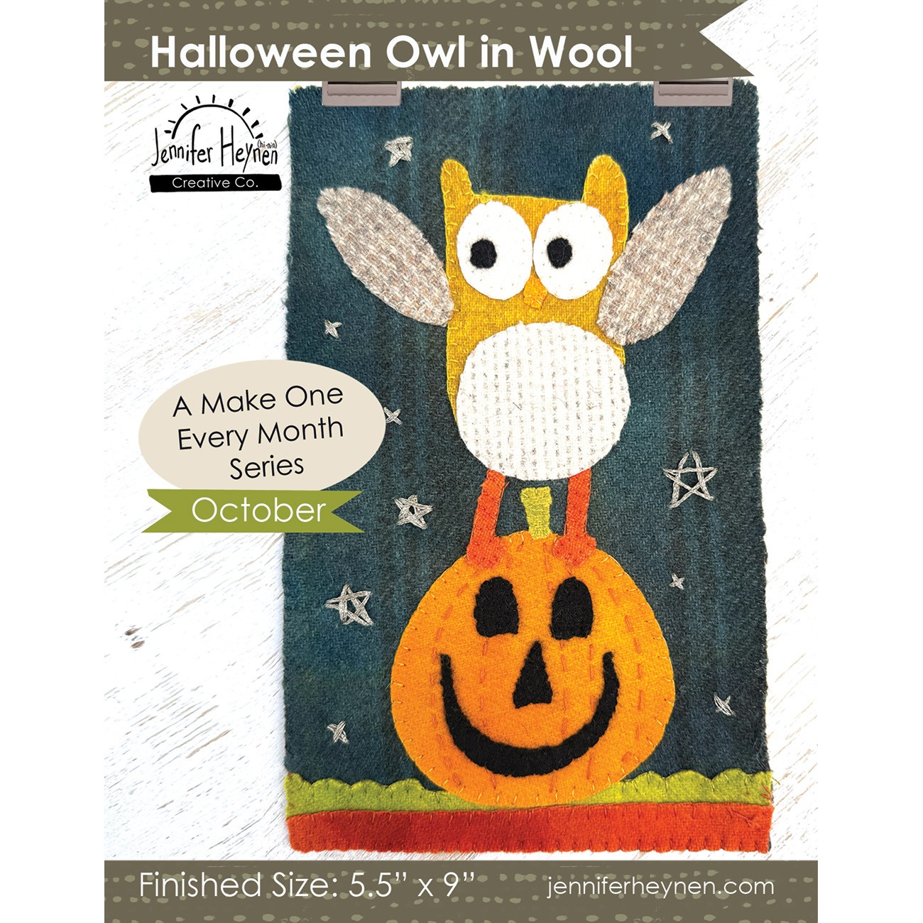 Halloween Owl in Wool A Make One Every Month Pattern October