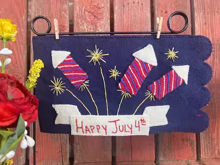 Happy 4th Mug Rug Pattern