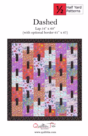 Dashed - Quilt made from 8 half yard cuts