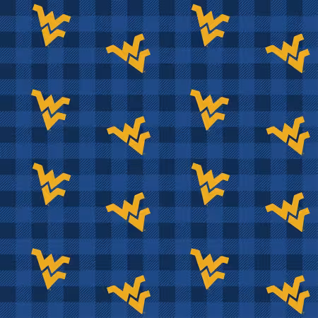 NCAA-West Virginia Mountaineers Buffalo Plaid Cotton