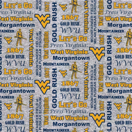 West Virginia University Grey Fleece