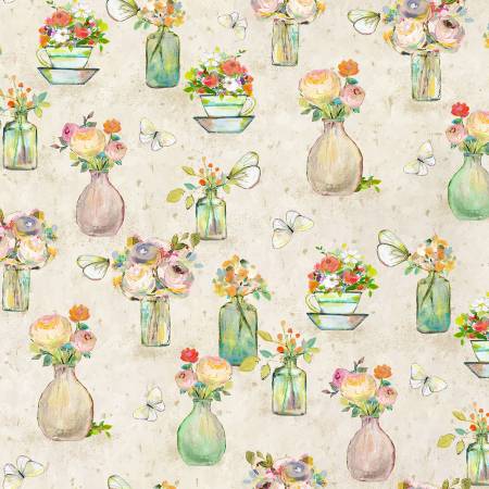 Pale Khaki Blush Digital Vases
