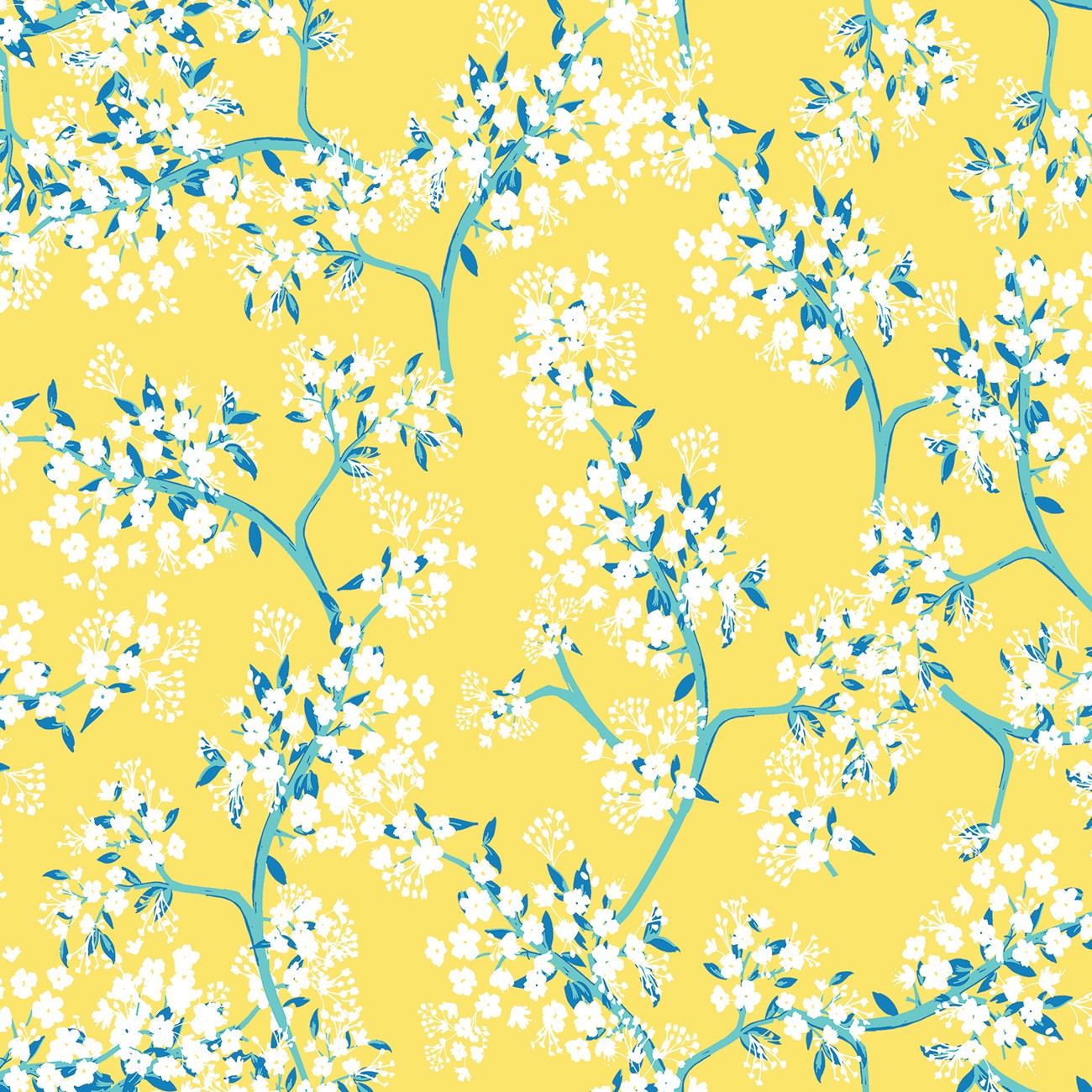 Yellow Emily Digital Cherry Blossom By Simplified