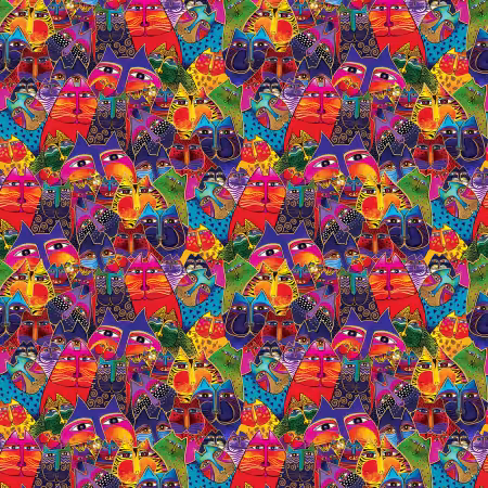 Multi Color Metallic Digital Packed Cats