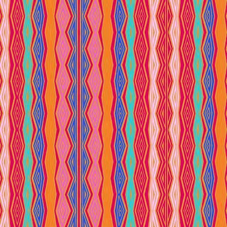 Orange Digital Geo Stripe