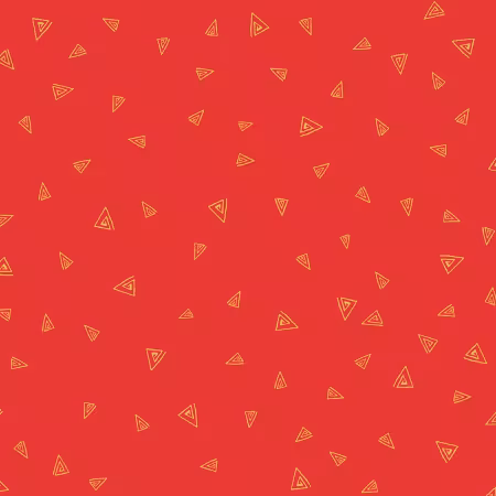 Orange Metallic Gold Triangles