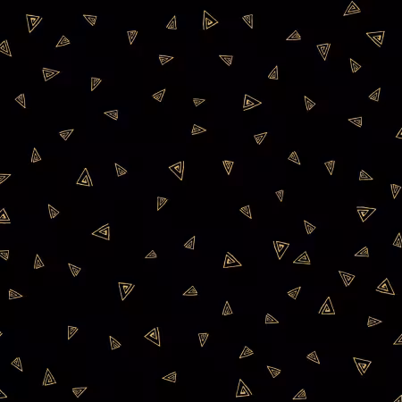 Black Metallic Gold Triangles