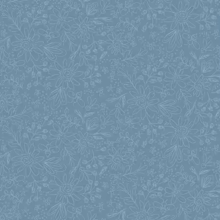 Denim Honeybee Digital Linework