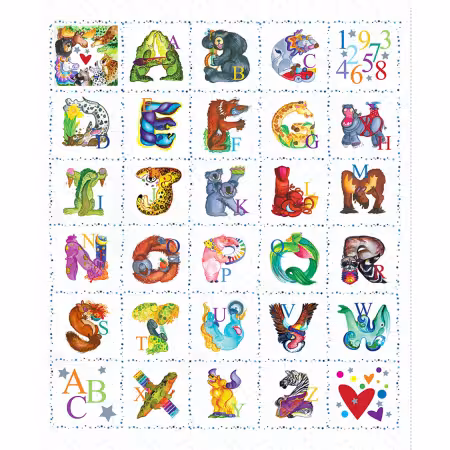 White Amazing Alphabet Digital Blocks