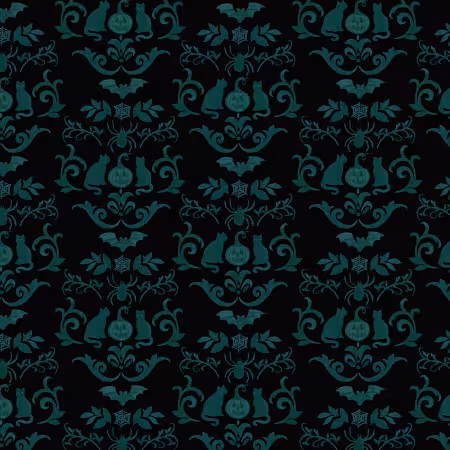 Black Digital Damask