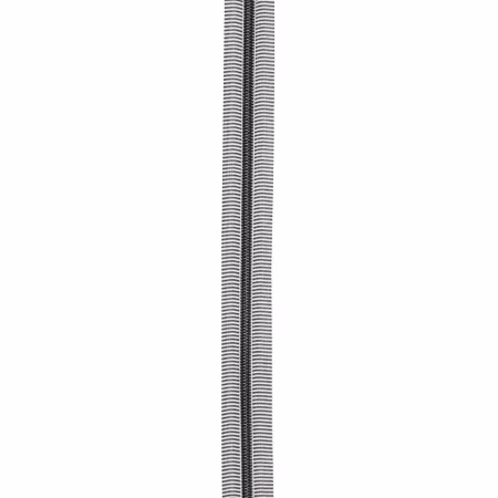 Black/White 5 Nylon Gunmetal Coil Zippers