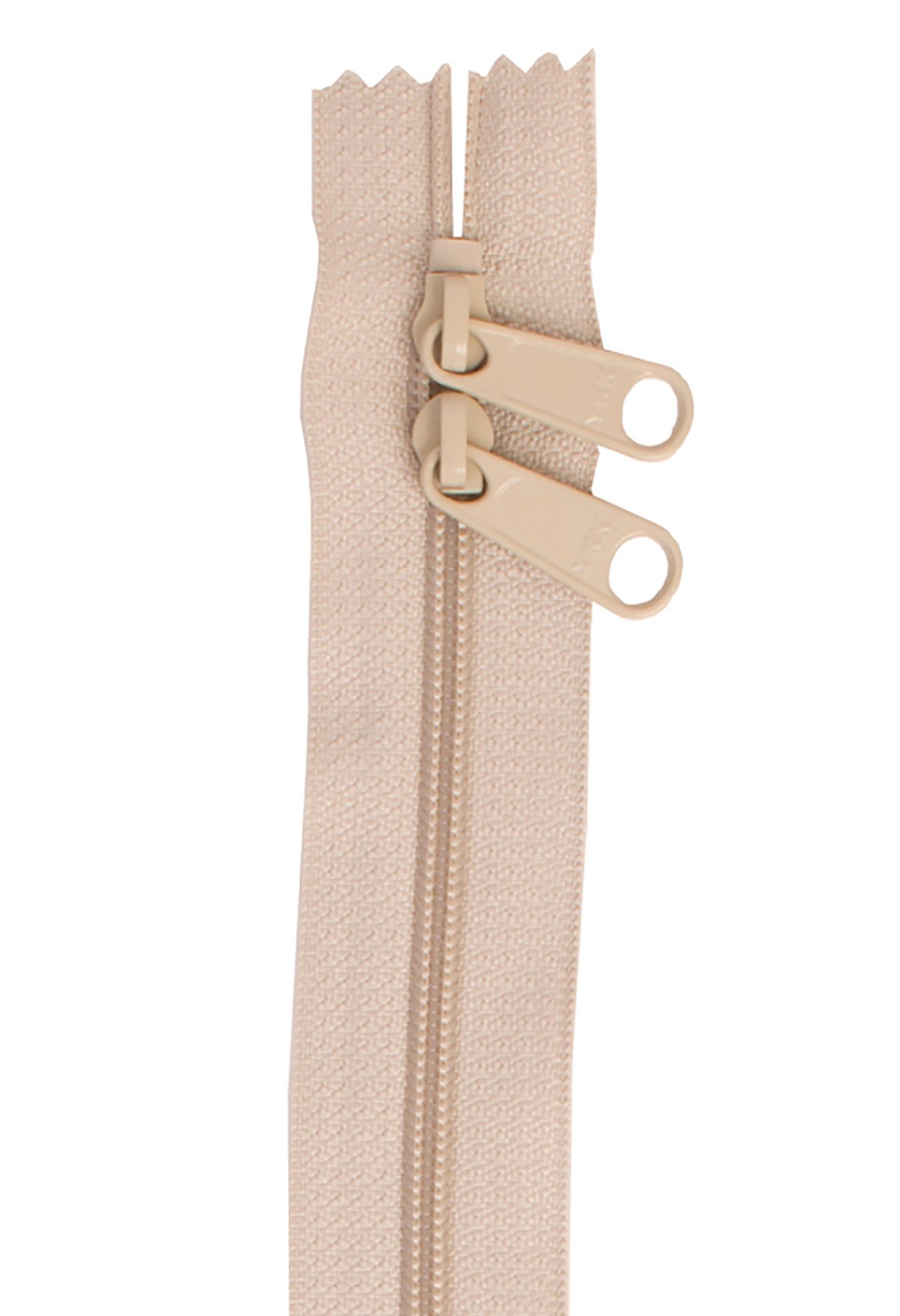 Handbag Zipper 30in Doubleslide Natural